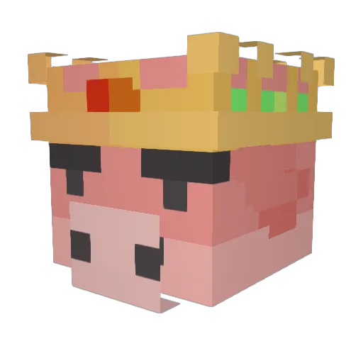 FanaticDuck7476 Minecraft avatar head, 3D render