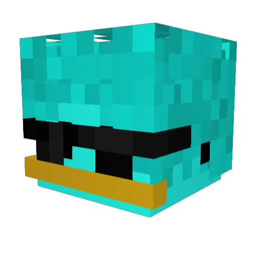 FanaticFiend Minecraft avatar head, 3D render