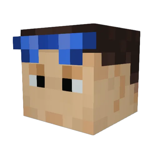 FanaticTree Minecraft avatar head, 3D render