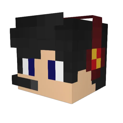 FanaticoPvP Minecraft avatar head, 3D render