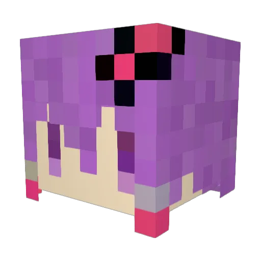 FanboyActivity Minecraft avatar head, 3D render