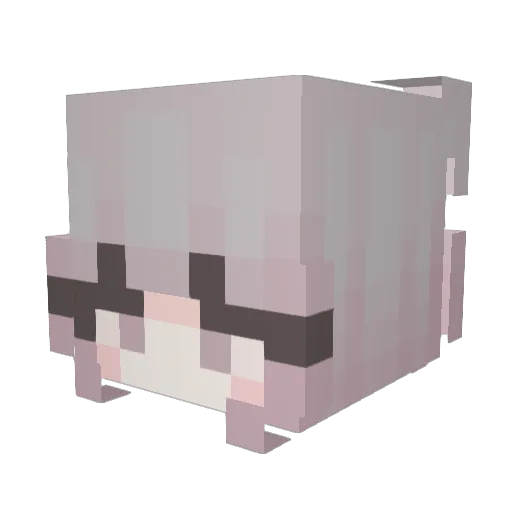 Fancy Minecraft avatar head, 3D render