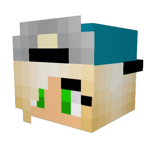 FancyGirl55 Minecraft avatar head, 3D render