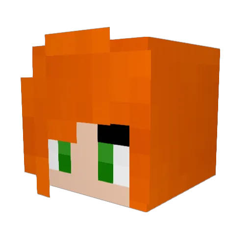 FancyJo18 Minecraft avatar head, 3D render