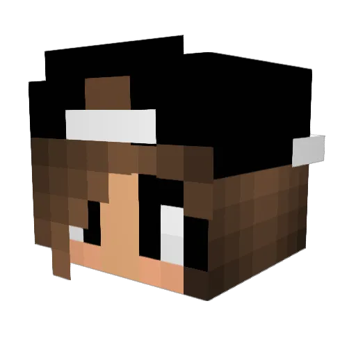FancyPancake Minecraft avatar head, 3D render