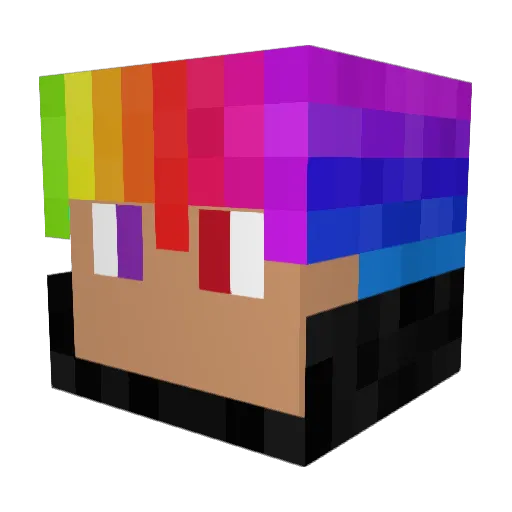 FancyParty45214 Minecraft avatar head, 3D render