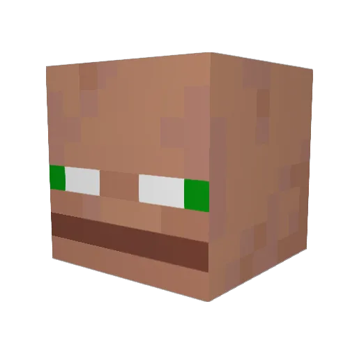 FancyTen Minecraft avatar head, 3D render