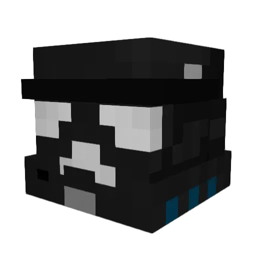 FancyTies Minecraft avatar head, 3D render
