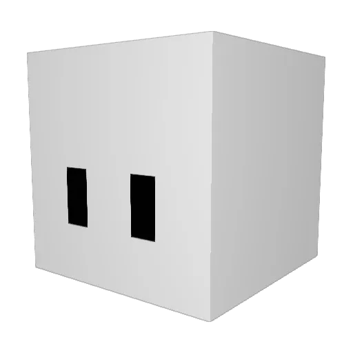 Fancy_mc Minecraft avatar head, 3D render