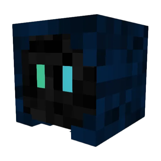 Fancydeathshroom Minecraft avatar head, 3D render