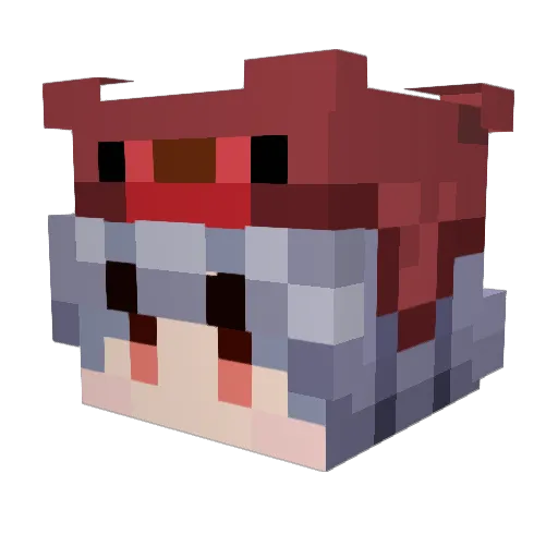 FandomFan99 Minecraft avatar head, 3D render