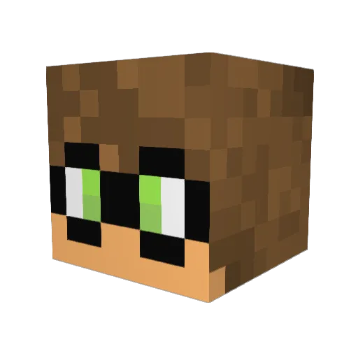 Fanfreluchee Minecraft avatar head, 3D render