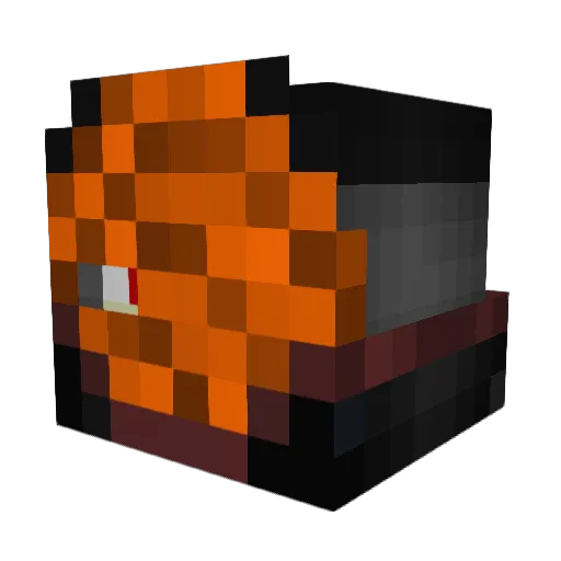 Fang_Trikk Minecraft avatar head, 3D render