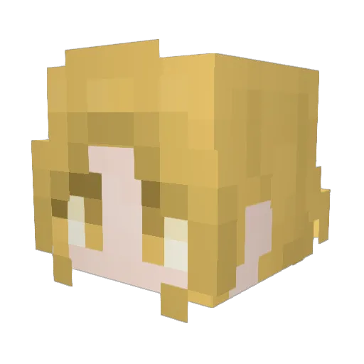 Fangar Minecraft avatar head, 3D render