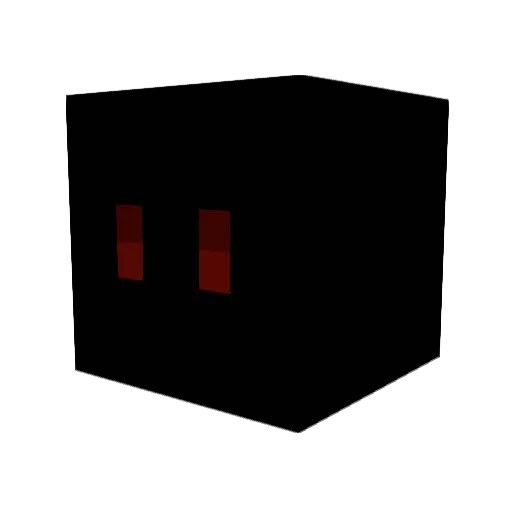 Fangeee Minecraft avatar head, 3D render
