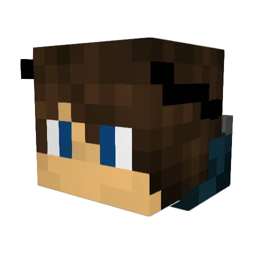 Fanger89 Minecraft avatar head, 3D render
