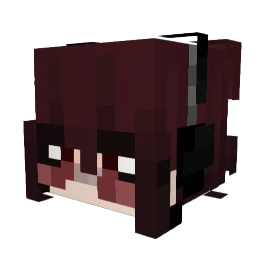 Fanggs Minecraft avatar head, 3D render