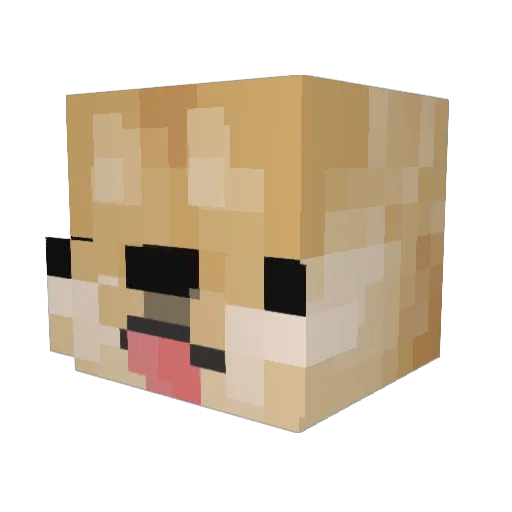 FangiToo Minecraft avatar head, 3D render