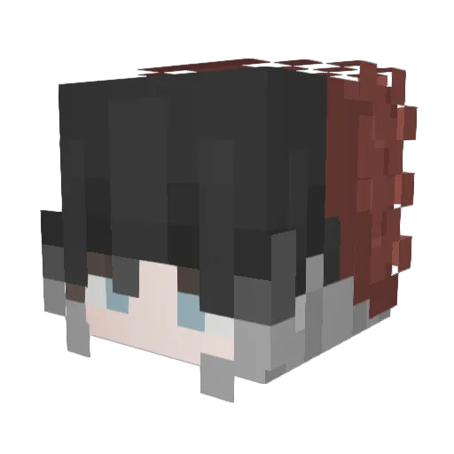 Fangs_Hoolia Minecraft avatar head, 3D render