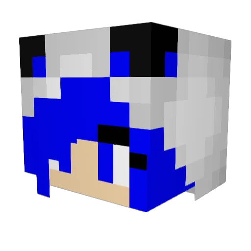 Fangwolf2666 Minecraft avatar head, 3D render