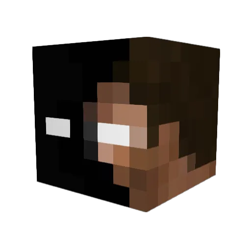 Faninsane Minecraft avatar head, 3D render