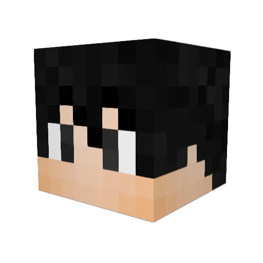 Fanleon Minecraft avatar head, 3D render