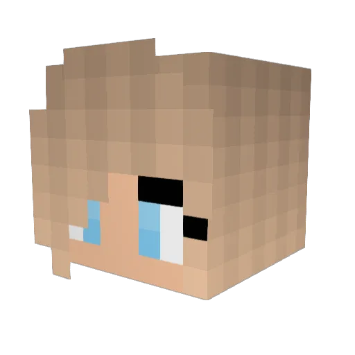 Fanni0429 Minecraft avatar head, 3D render