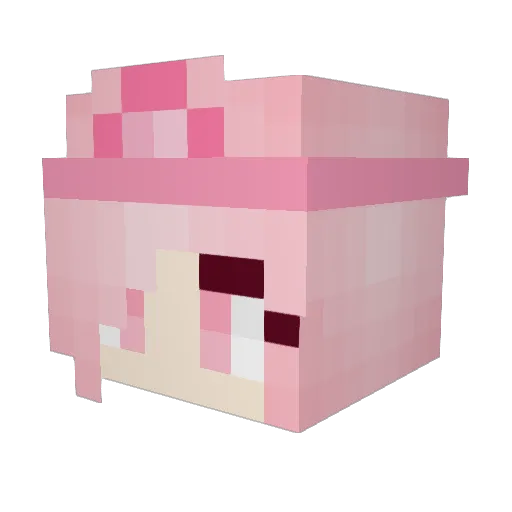 FannyMaximoff Minecraft avatar head, 3D render