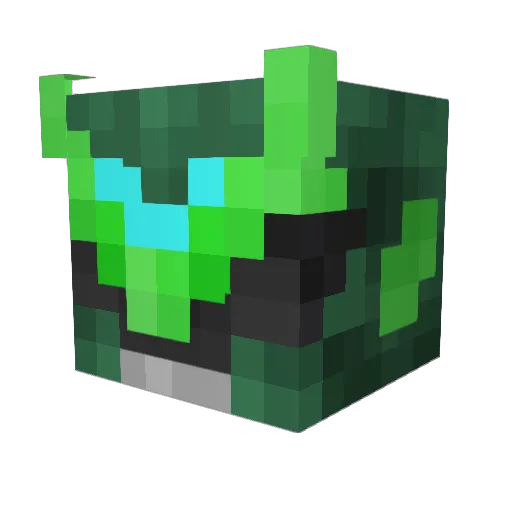 Fannyyinator Minecraft avatar head, 3D render