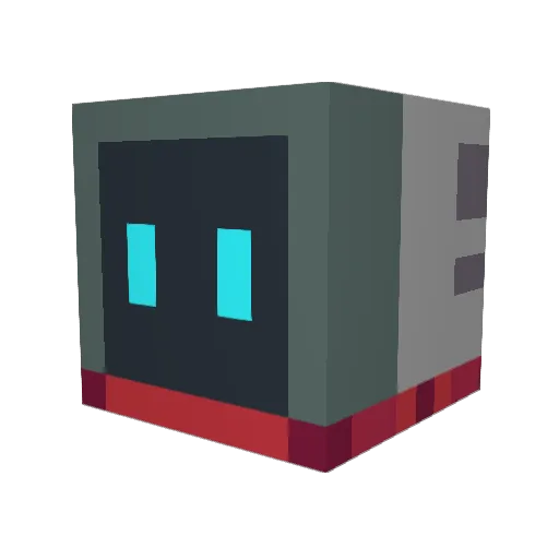 FanonMetal Minecraft avatar head, 3D render