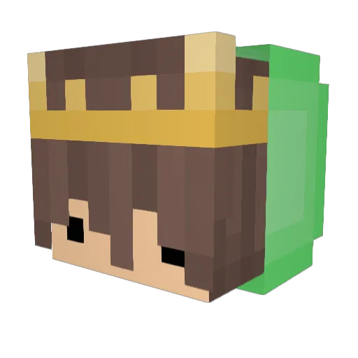 FansMC Minecraft avatar head, 3D render