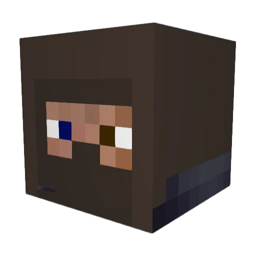 Fant0Zer0 Minecraft avatar head, 3D render