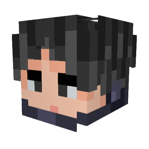 FantaCheeseBuger Minecraft avatar head, 3D render