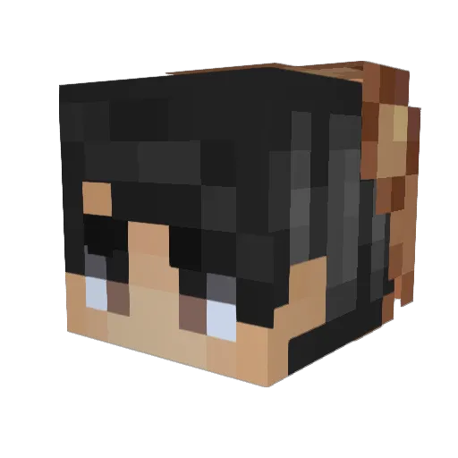 FantaCutie Minecraft avatar head, 3D render