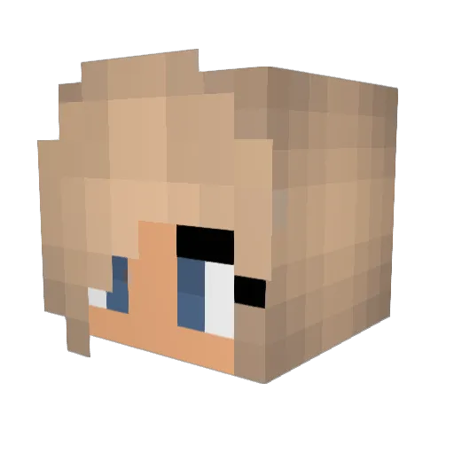 FantaFruitPunch Minecraft avatar head, 3D render