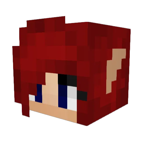FantasIsMyDaddy Minecraft avatar head, 3D render