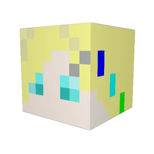 FantasYear Minecraft avatar head, 3D render
