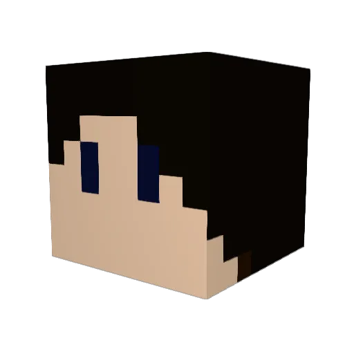 FantasistKnight Minecraft avatar head, 3D render