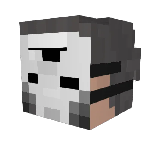 Fantast123 Minecraft avatar head, 3D render
