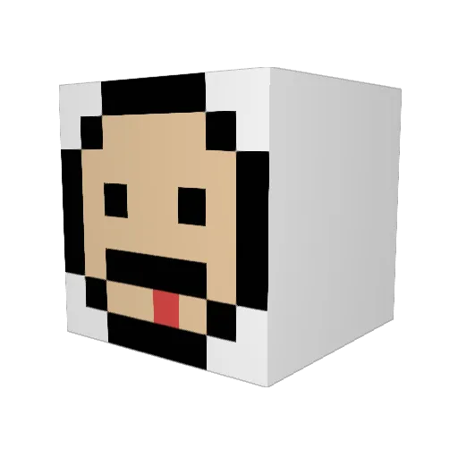 FantastIsTheBest Minecraft avatar head, 3D render