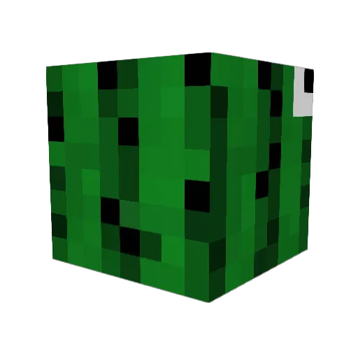 Fantastook Minecraft avatar head, 3D render