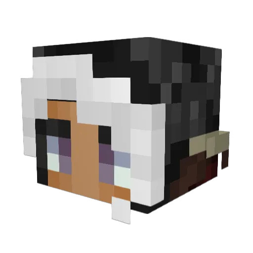 FantasyReaper Minecraft avatar head, 3D render