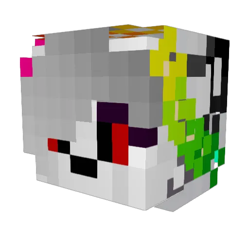 Fantasylife27 Minecraft avatar head, 3D render
