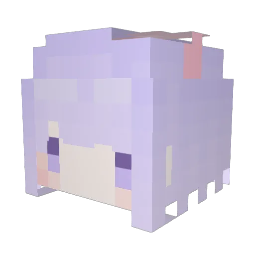 Fantasysansan Minecraft avatar head, 3D render