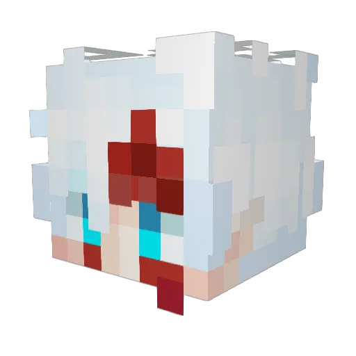Fantom011010 Minecraft avatar head, 3D render