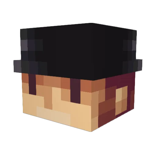 Minecraft-Avatar von FantomLX: Kopf als 3D-Render