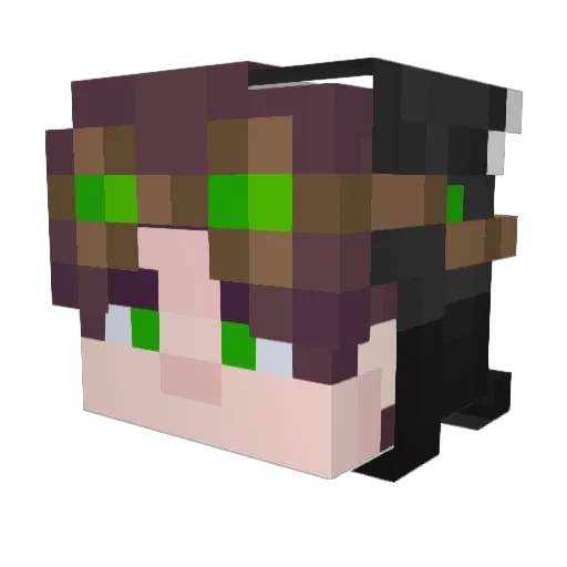 Fantom_Phantom Minecraft avatar head, 3D render