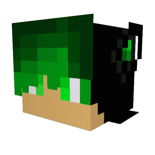 Fantomas7777 Minecraft avatar head, 3D render