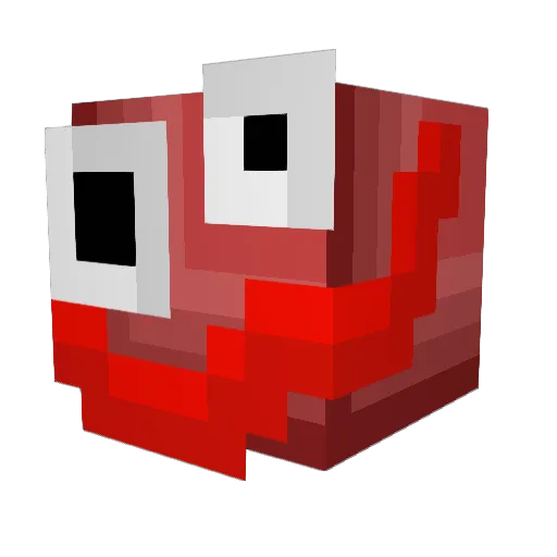 Fantr0p Minecraft avatar head, 3D render