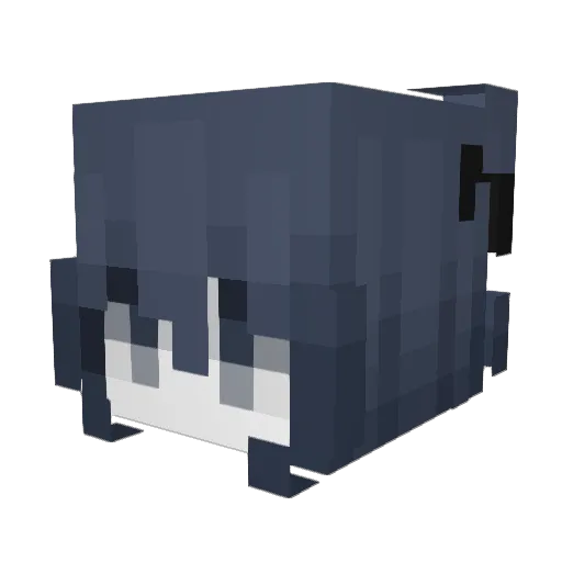 Fantyrm Minecraft avatar head, 3D render